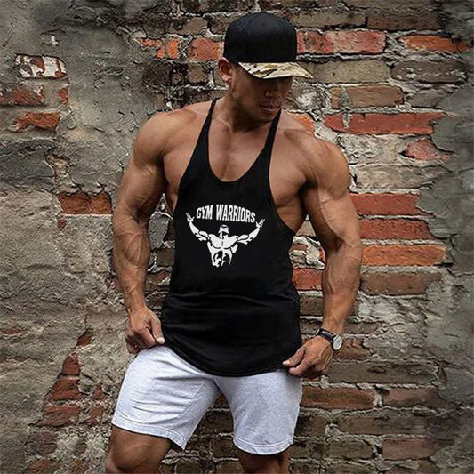 Muscle guys Brand Clothing Gym Tank Tops Mens Fitness cotton Clothes Singlets Men Stringer Bodybuilding sleeveless T-Shirt