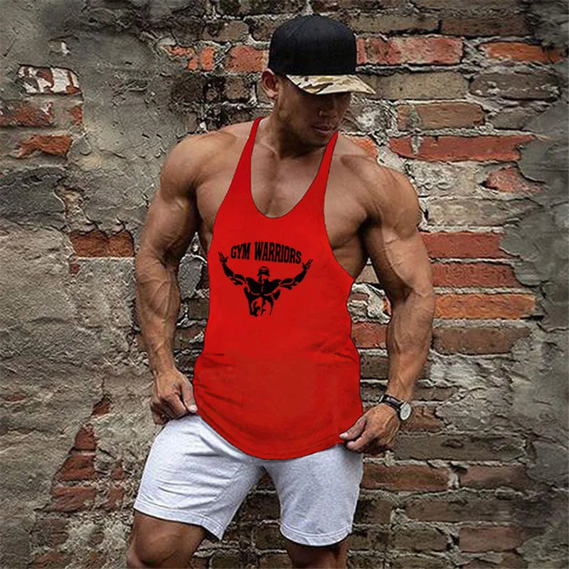 Muscle guys Brand Clothing Gym Tank Tops Mens Fitness cotton Clothes Singlets Men Stringer Bodybuilding sleeveless T-Shirt