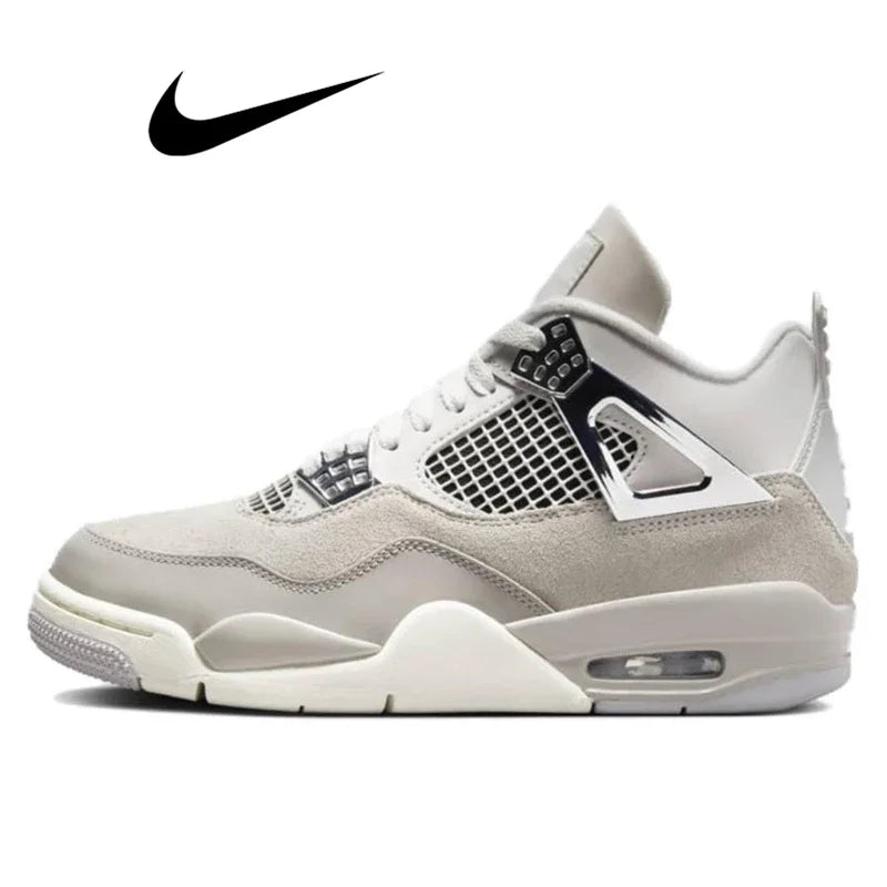 Nike Air Jordan 4 retro red thunder Men's Women's Classics Outdoor Sports Sneakers Comfortable Sneakers Retro Chic