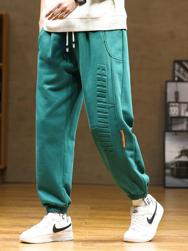 Sweatpants Baggy Joggers Fashion Letter Hip Hop Streetwear Harem Pant Men Casual Cotton Loose Trousers 8XL