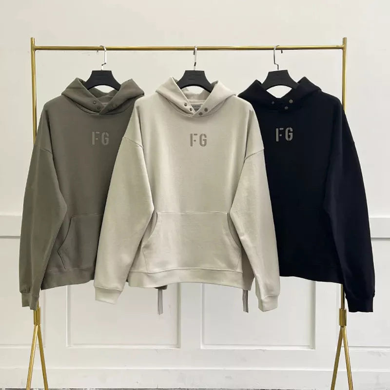 Essentials Hoodie Season 7 FG Plush Hoodie for Men and Women Couples Hip Hop Casual Loose Travel Hoodie In Autumn and Winter