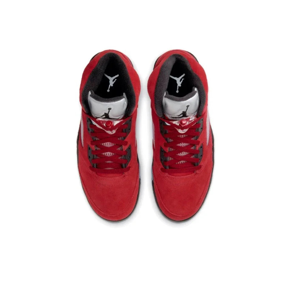 Nike Air Jordan 5 'Bulls' Men's Anti Slip and Wear-resistant Casual Sports High Top Comfortable Basketball Shoes 852542-700