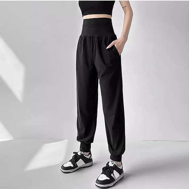 Jogger Pants Women Tommy Control High Waist Sports Pants Women Baggy Tracksuit Trousers Running Training Pants Corset Sweatpants