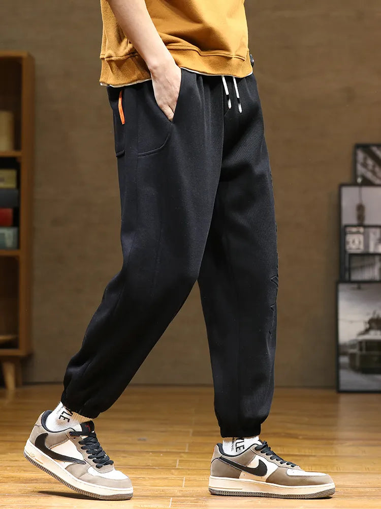 Sweatpants Baggy Joggers Fashion Letter Hip Hop Streetwear Harem Pant Men Casual Cotton Loose Trousers 8XL