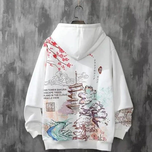 2023 Spring and Autumn Chinese Couple Hoodie Harajuku Style Men's Sweatshirt Loose Hoodie Fashion Hip Hop Student Hoodie Men