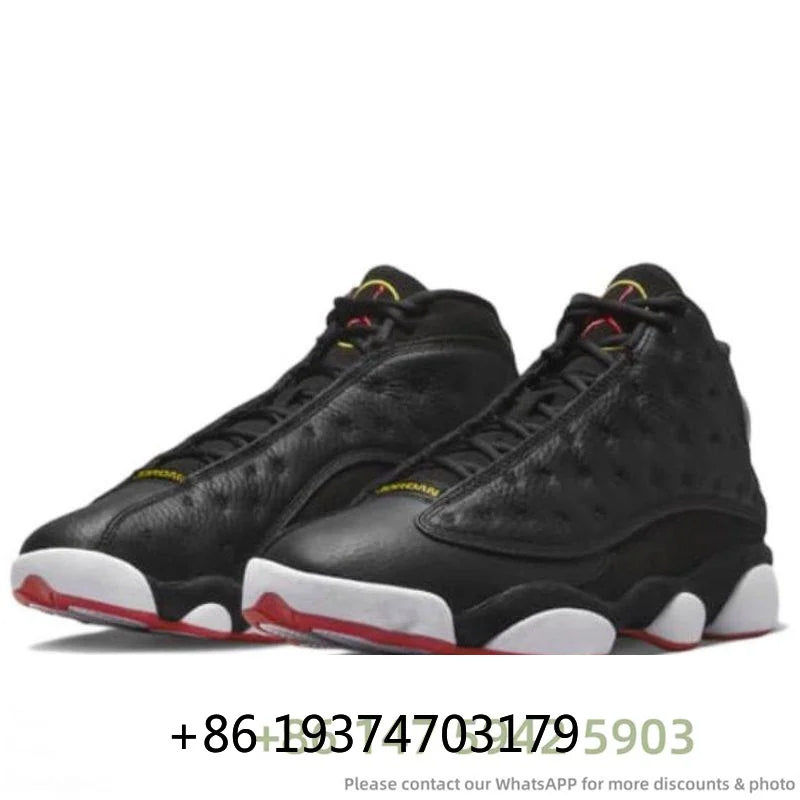 Hot Nike Air Jordan Retro 13 AJ13 Playoff Red Filt Bred White Men Sneakers Women Sports Trainer Basketball Shoes 40-47 OA