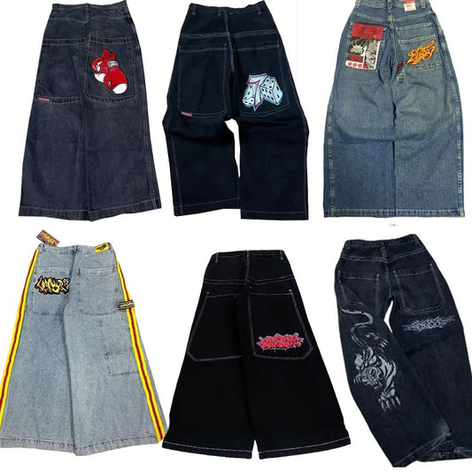 jeans japanese 2000s style jnco jncos y2k pantalones de mujer pants baggy for wowen clothing biggest trashy ropa aesthetic jinco