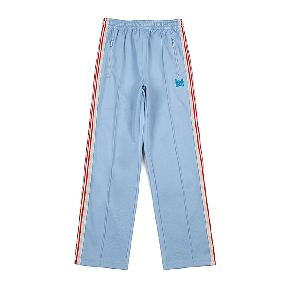 AWGE Needles  New Sweatpants Men Women 1:1 Best Quality Embroidered Butterfly Stripe Needles Pants Trousers