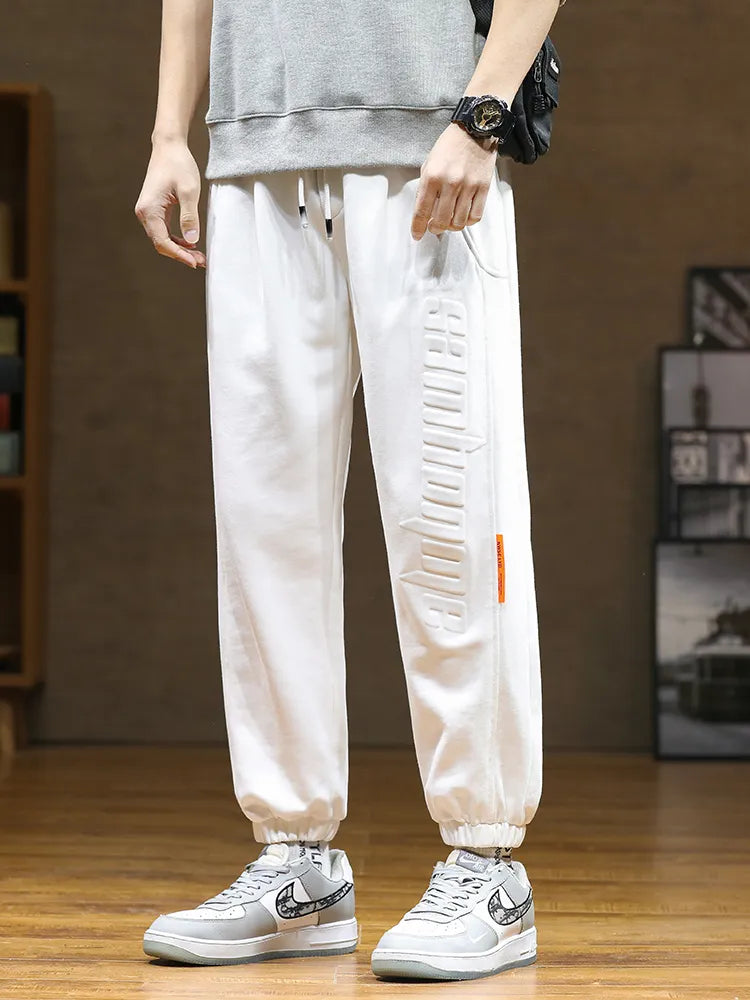 Sweatpants Baggy Joggers Fashion Letter Hip Hop Streetwear Harem Pant Men Casual Cotton Loose Trousers 8XL