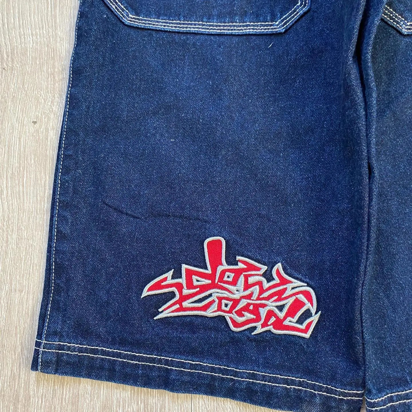 JNCO Baggy Jeans Hip Hop Rock Letter Embroidery Men Women 2023 New Fashion Streetwear Retro Harajuku High Waist Wide Leg Jeans