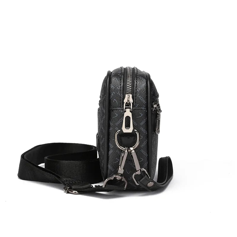 Business Style Men's Bags High Quality PU Leather Man's Handbag Shoulder Bag Multi-Functional Men's Hand Bag With Waist Strap Sac