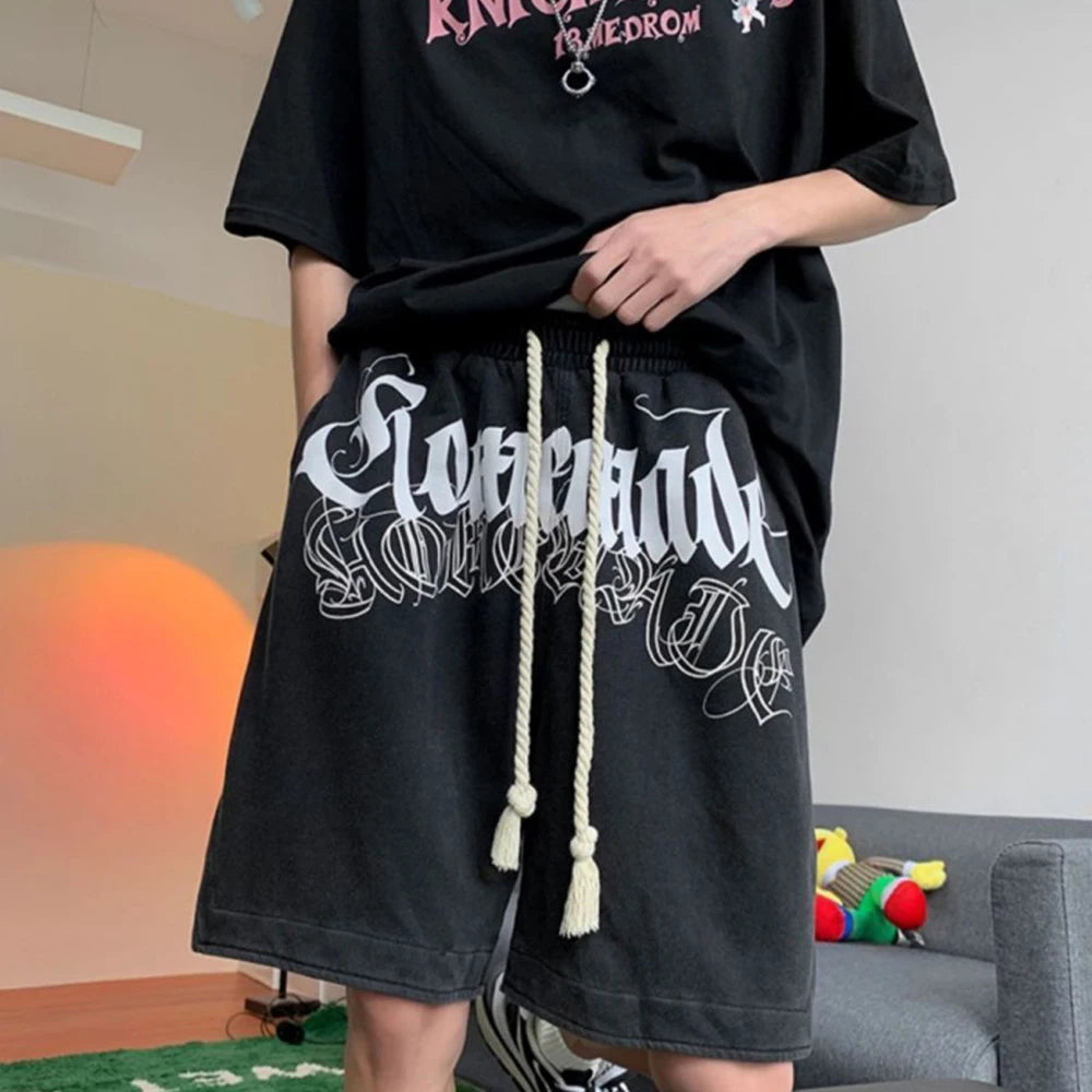 Street Casual Sports Chicano Tattoo Shorts Men's Summer New American Retro Loose Y2K Hip-hop Basketball Five-point Pants
Cargo Style