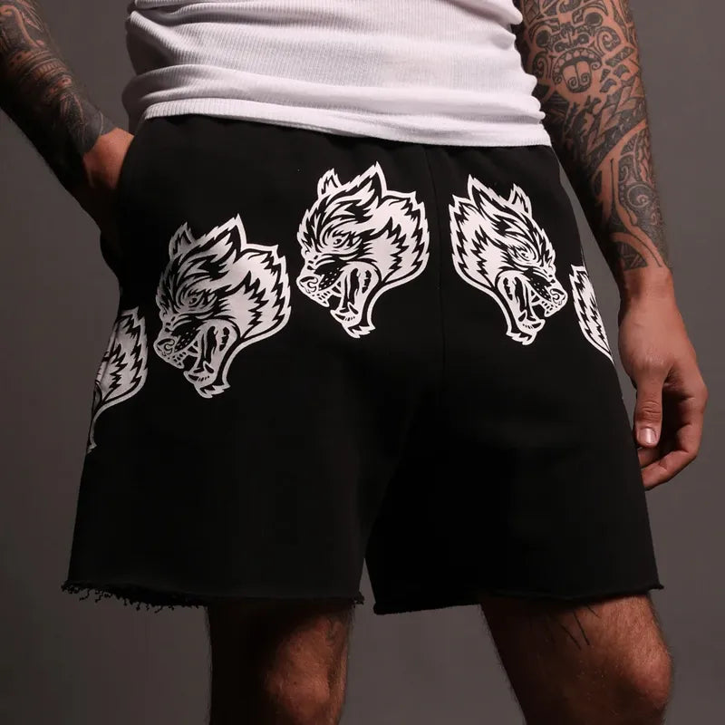 New Summer Men's Shorts Sports Fitness Cotton Loose Five Point Pant Gym Running Training Shorts Leisure Trend Beach Pants