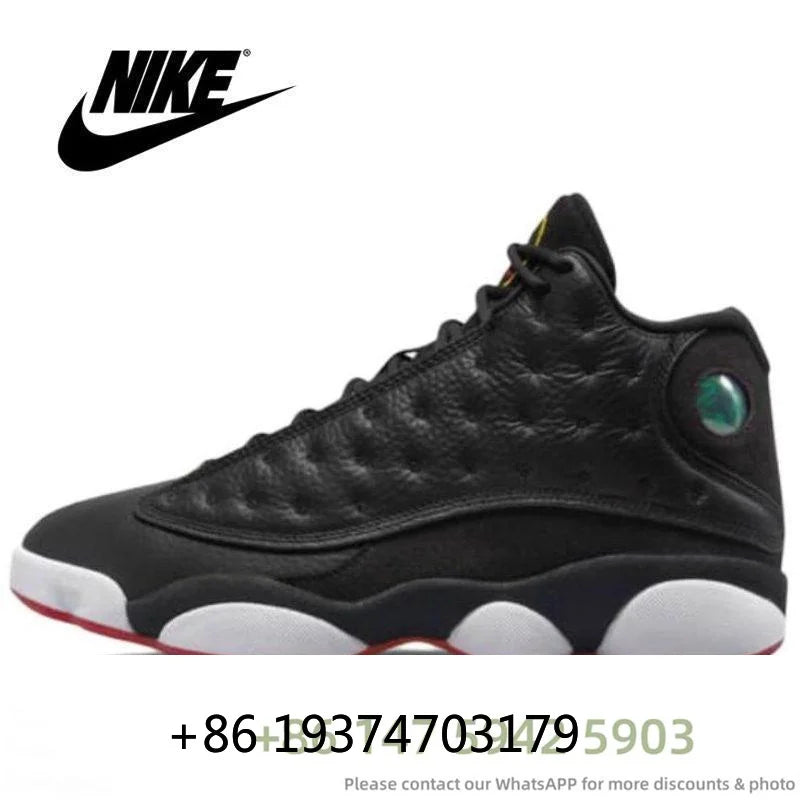 Hot Nike Air Jordan Retro 13 AJ13 Playoff Red Filt Bred White Men Sneakers Women Sports Trainer Basketball Shoes 40-47 OA