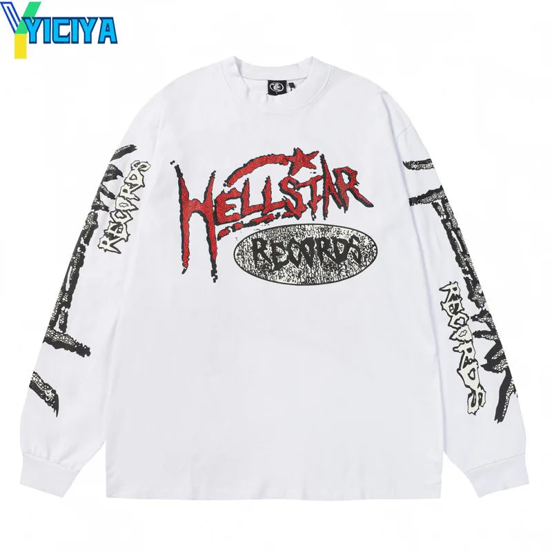 YICIYA T-shirts new y2k clothes crop tops fashion woman Casual Hip Hop Letter printing T-shirt Aesthetic clothing Women pulovers