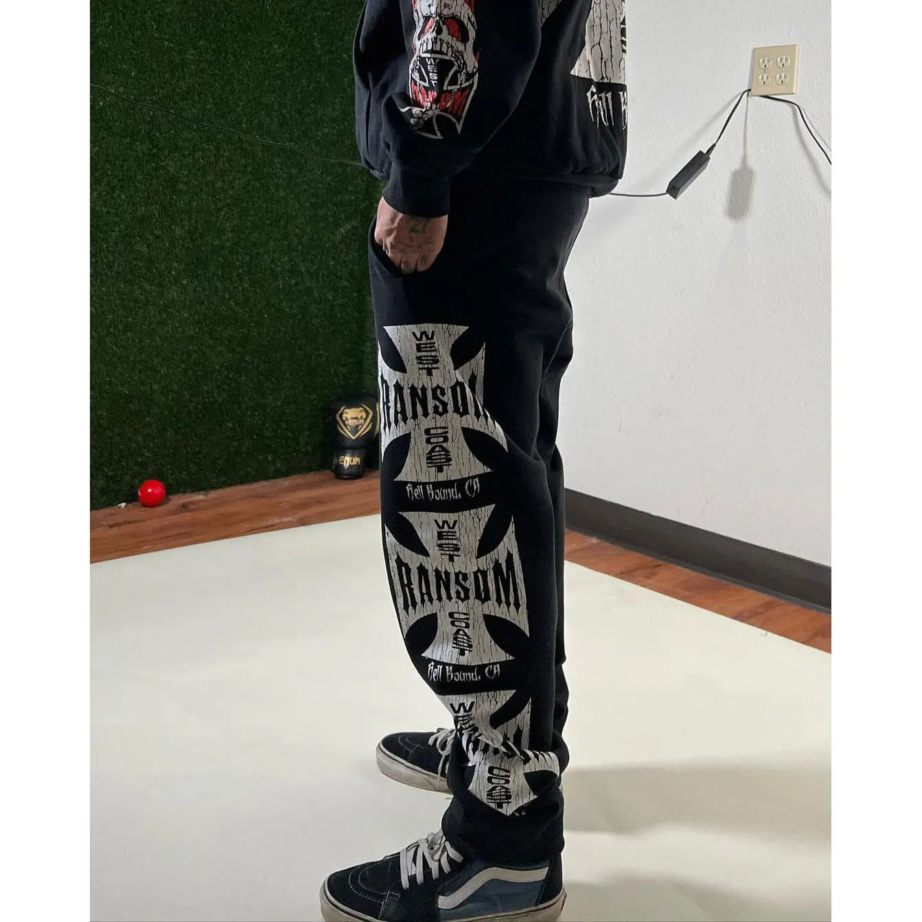 2023 Spring and Autumn Gothic Print Men's and Women's Hip Hop Hoodie Set New Streetwear Tracksuit Men Y2k Clothes Funny Coats