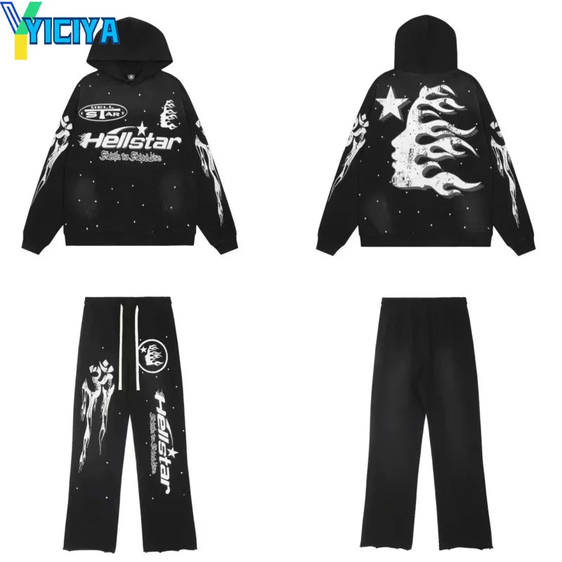 YICIYA sets for women 2 pieces y2k pink pants set hoodie sweatshirt and pant tracksuit new outfit suit Female clothing Sweatsuit