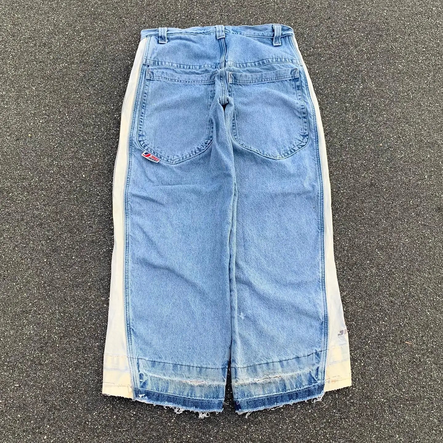 JNCO Y2k Men’s Jeans Baggy Hip Hop Harajuku High Quality Embroidered Denim Pants Streetwear Retro Casual Baggy Trousers