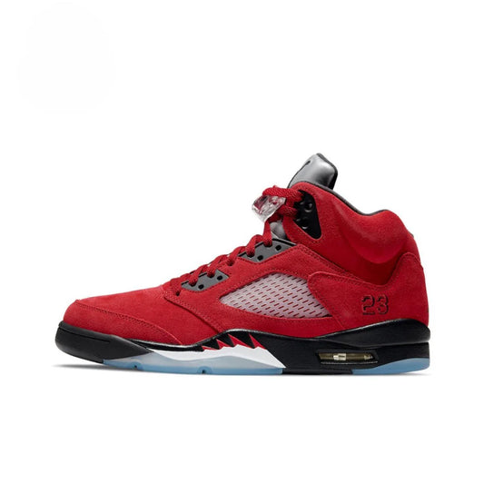 Nike Air Jordan 5 'Bulls' Men's Anti Slip and Wear-resistant Casual Sports High Top Comfortable Basketball Shoes 852542-700