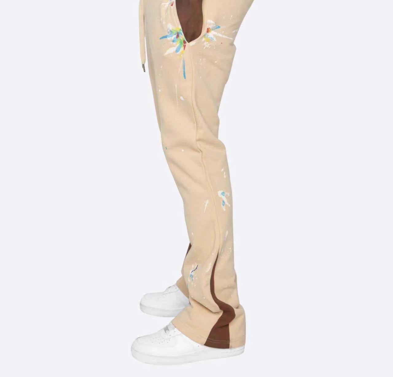 Flared Sweatpants Men Stacked Sweat Pants High Quality Trousers Pants Joggers Cargo Pants