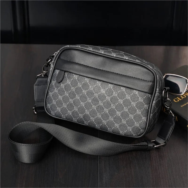 Luxury Brand Men Crossbody Bags for Men Bag Leather Casual Shoulder Bags Man Messenger Bag Business Male Purse Sling Pack