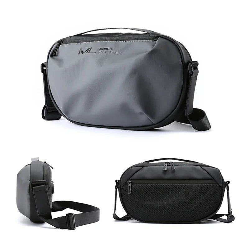 Anti-Theft Men Shoulder Bags Waterproof Crossbody Oxford Large Storage Capacity Sling Shoulder Messenger Chest Bag Phone Pouch